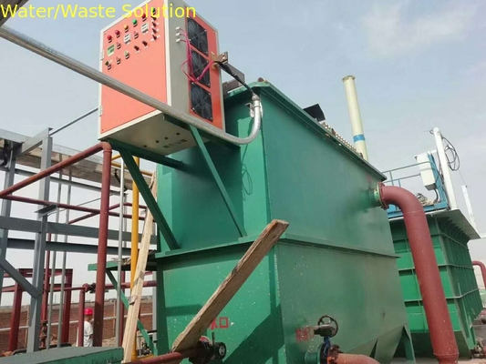Movable electrocoagulation wastewater treatment plant for textile sewage disposal