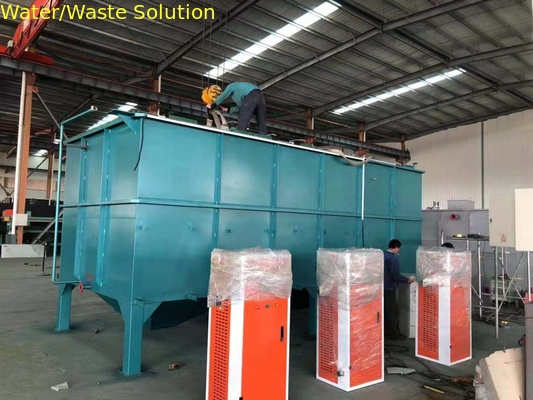 Movable electrocoagulation wastewater treatment plant for textile sewage disposal