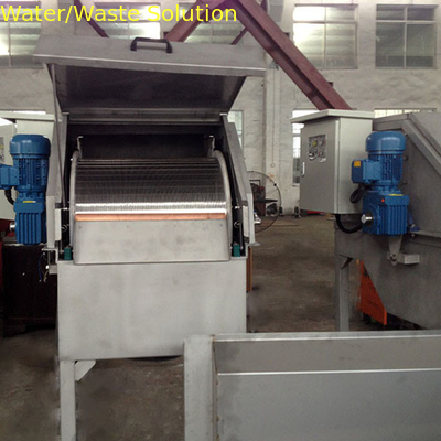 aquaculture use  Drum Screen Filter , seafood solid water purifier ,  Paper Mill Drum Rotatory Grid