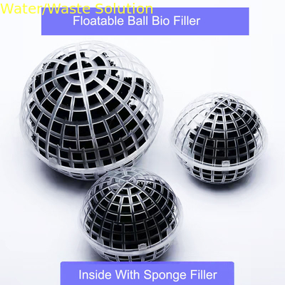 HDPE Polyurethane composite fiber Flotable ball hydrophilic filler