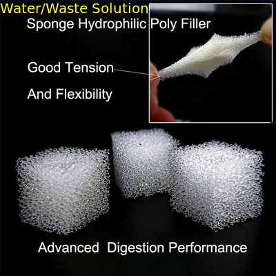 HDPE Polyurethane composite fiber Flotable ball hydrophilic filler